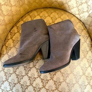 ALL SAINTS GRAY SUEDE BOOTS. A RE POSH. Gently, gently used. Sz  8.